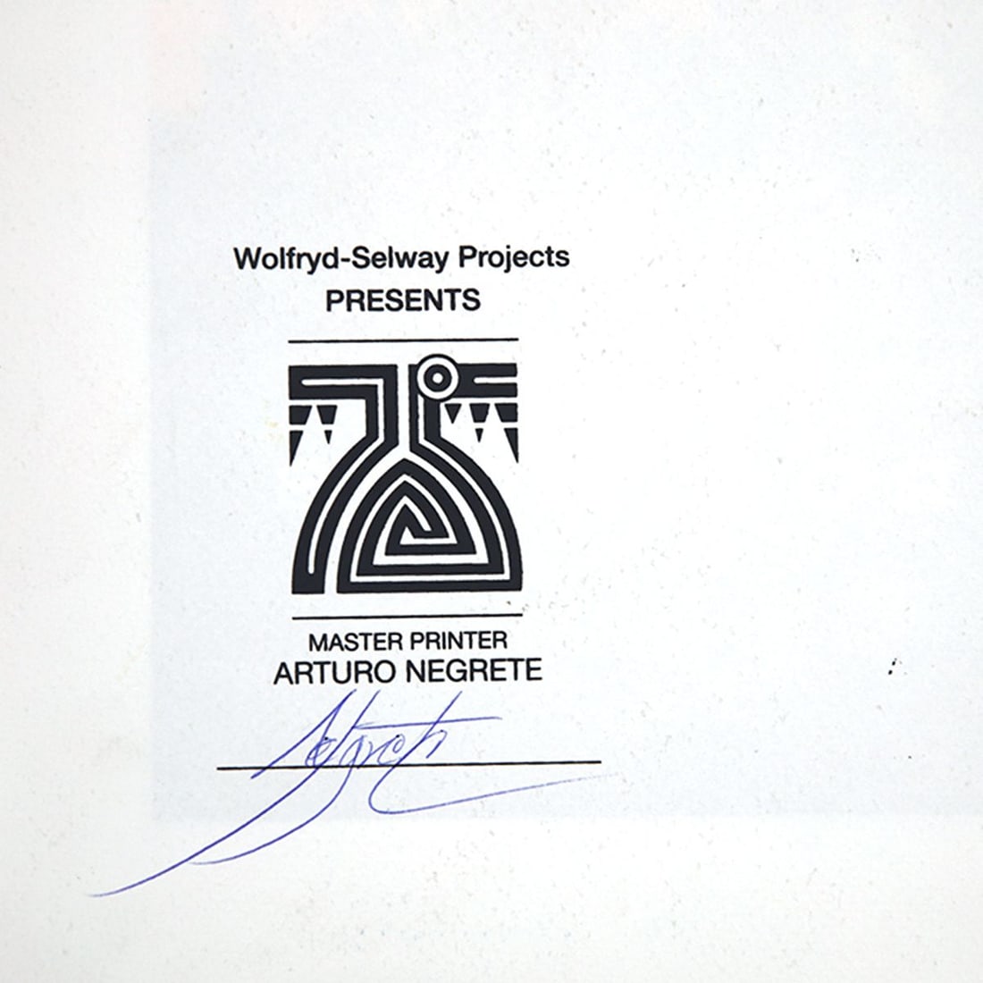 Wolfryd-Selway Projects- Silkscreen - 2