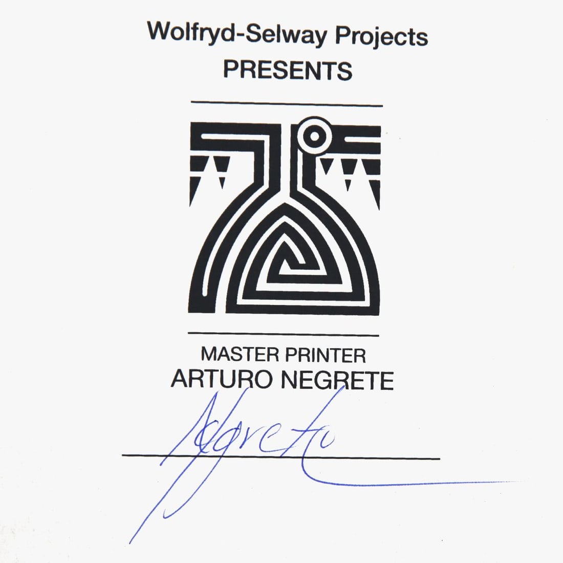 Wolfryd-Selway Projects- Silkscreen - 2
