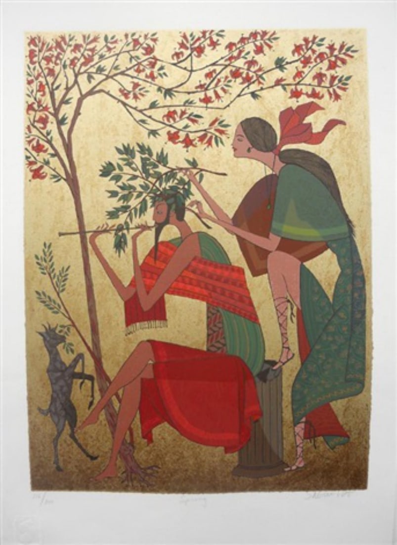 Shlomo Katz- Serigraph: Artist: Shlomo Katz. Medium: Serigraph. Size: 24" x 30". Signature: Signed and numbered. Reference#: 45546.