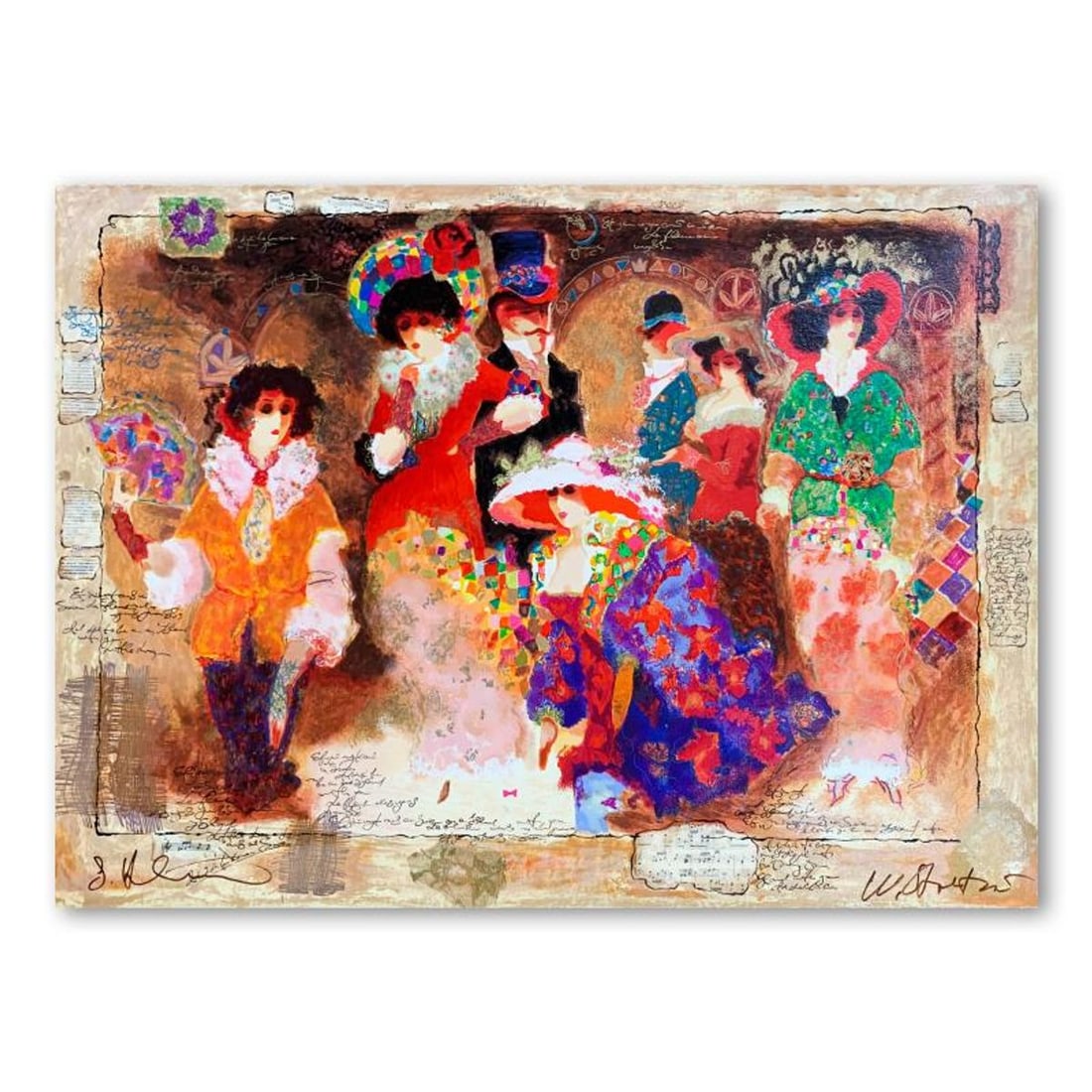 Alexander Galtchansky (1959-2008) and Tanya Wissotzky (1959-2006), "Love and Romance" Hand Signed: Love and Romance is a limited edition serigraph on deckle edged paper by Alexander Galtchansky (1959-2008) and Tanya Wissotzky (1959-2006). It is numbered and hand signed and includes a letter of