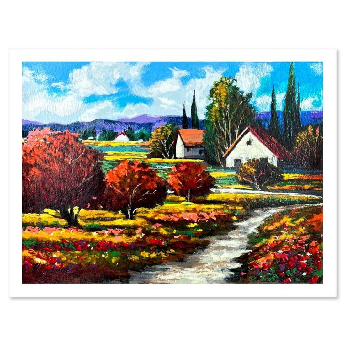 Mark Braver, Limited Edition Serigraph, Hand Signed and Numbered with Letter of Authenticity.: This is a limited edition serigraph on paper by Mark Braver. The piece comes hand signed by the artist, numbered, and with a letter of authenticity. Measures approximately 9" x 12". Reference#: 89948.