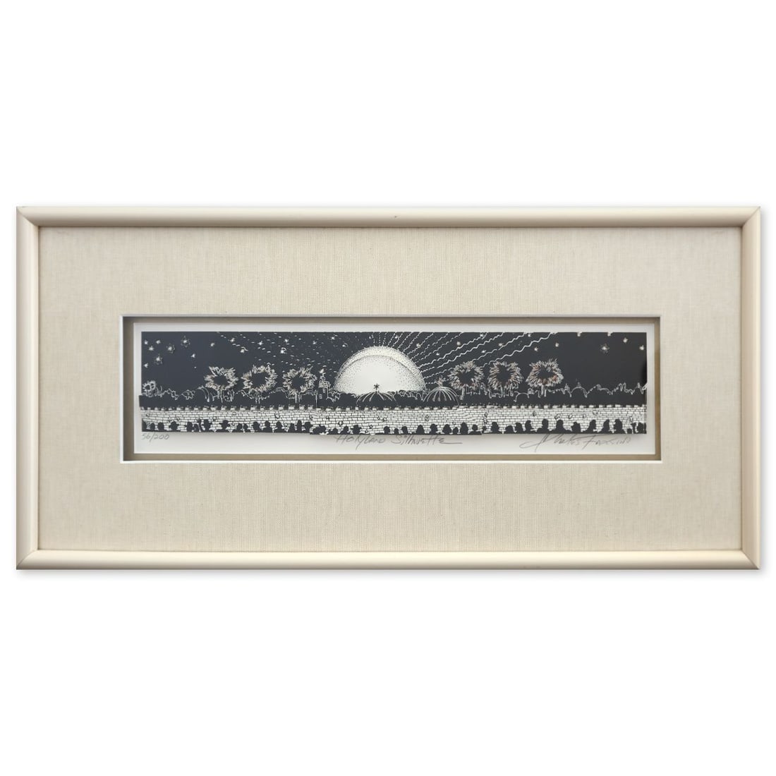 Charles Fazzino- 3D Construction Silkscreen Serigraph "Holyland Silhovette" (1 of 3)