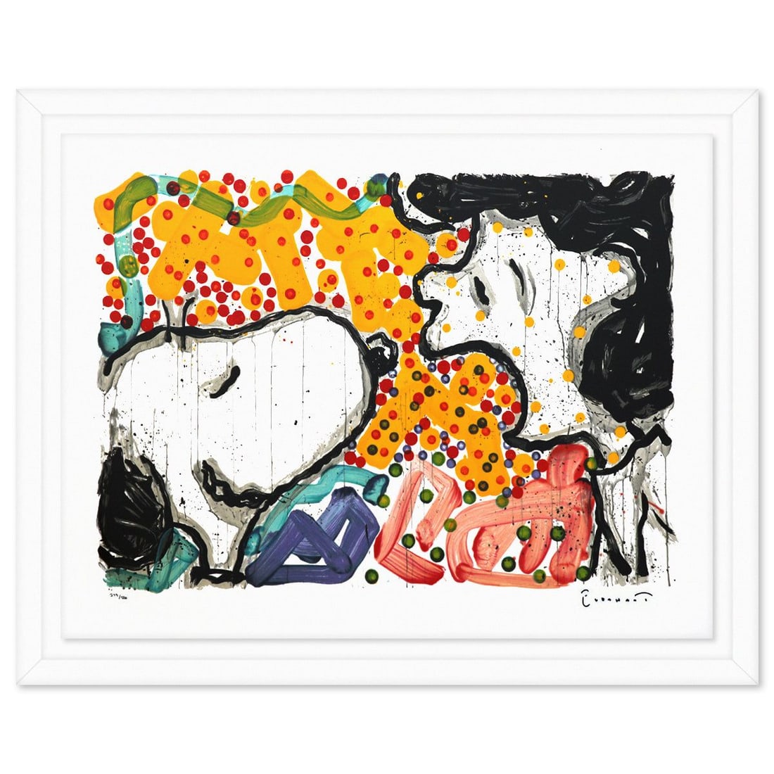 Tom Everhart- Hand Pulled Original Lithograph "Drama Queen": Artist: Tom Everhart. Medium: Hand Pulled Original Lithograph. Title: Drama Queen. Size: 26" x 35". Measures approx. 31" x 40" (framed). Signature: Hand signed and numbered. Certificate of Authenticit