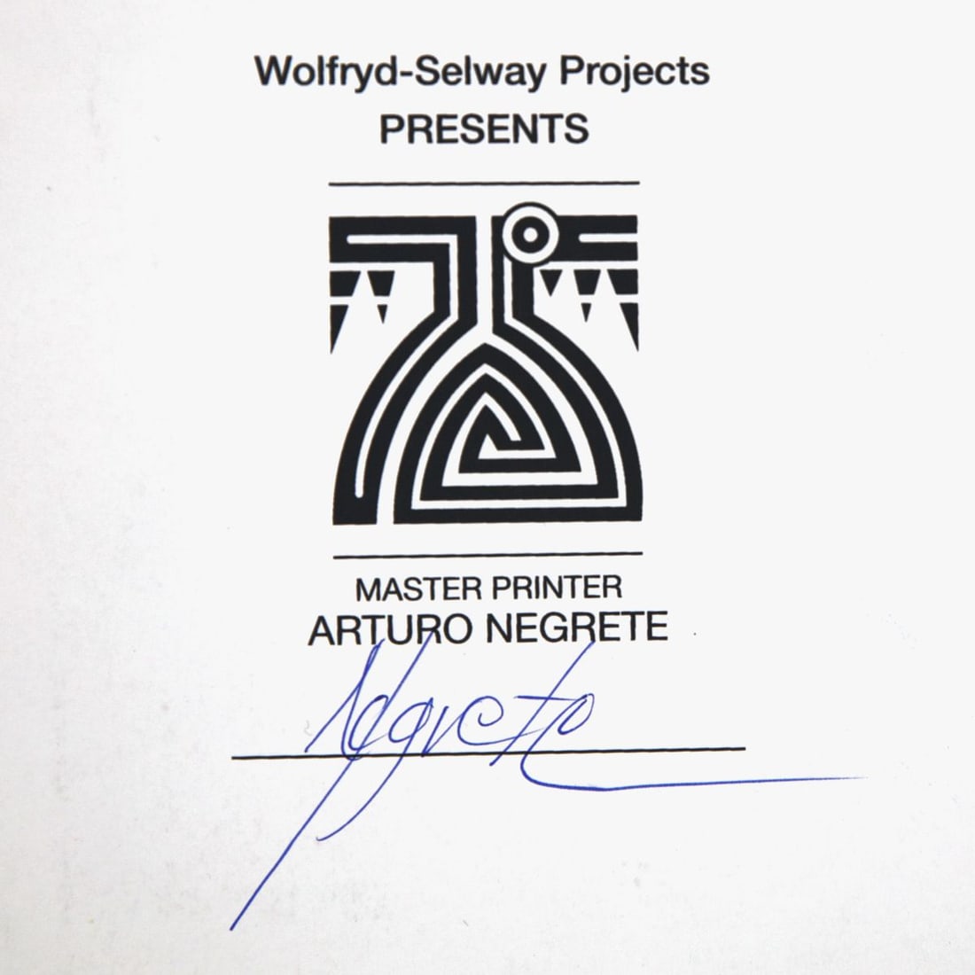 Wolfryd-Selway Projects- Silkscreen - 2