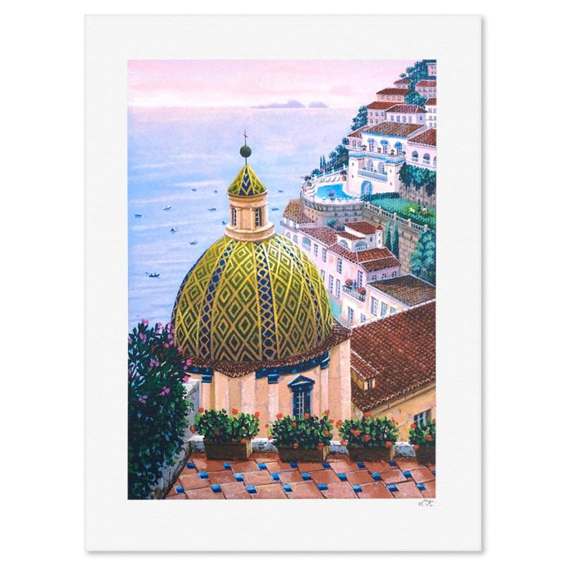 Liudmila Kondakova, "Santa Maria Assunta" Limited Edition Lithograph, Numbered and Hand Signed with: Santa Maria Assunta is a limited edition lithograph on paper by Liudmila Kondakova, hand signed by the artist. Includes Certificate of Authenticity from Chalk & Vermilion Fine Arts. Measures approx. 1