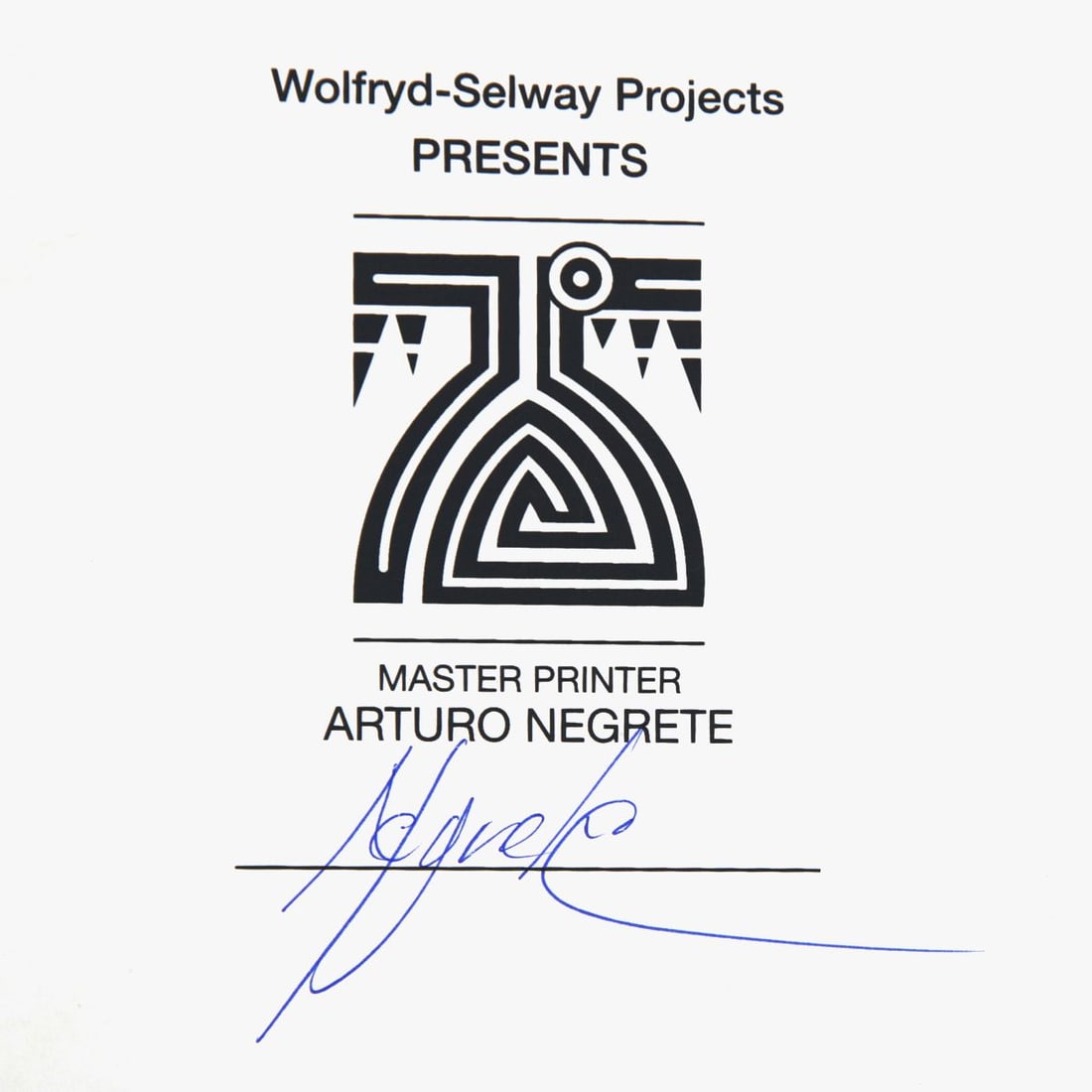 Wolfryd-Selway Projects- Silkscreen - 2