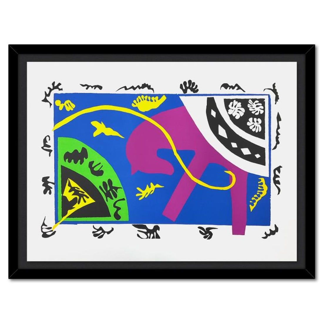 Henri Matisse 1869-1954 (After), "Le Cheval, L'Ecuyere et le Clown" Framed Limited Edition: Le Cheval, L'Ecuyere et le Clown is a limited edition lithograph by Henri Matisse (1869-1954). This piece comes from an edition of 200 authorized by the Matisse Estate; the edition number is not on th