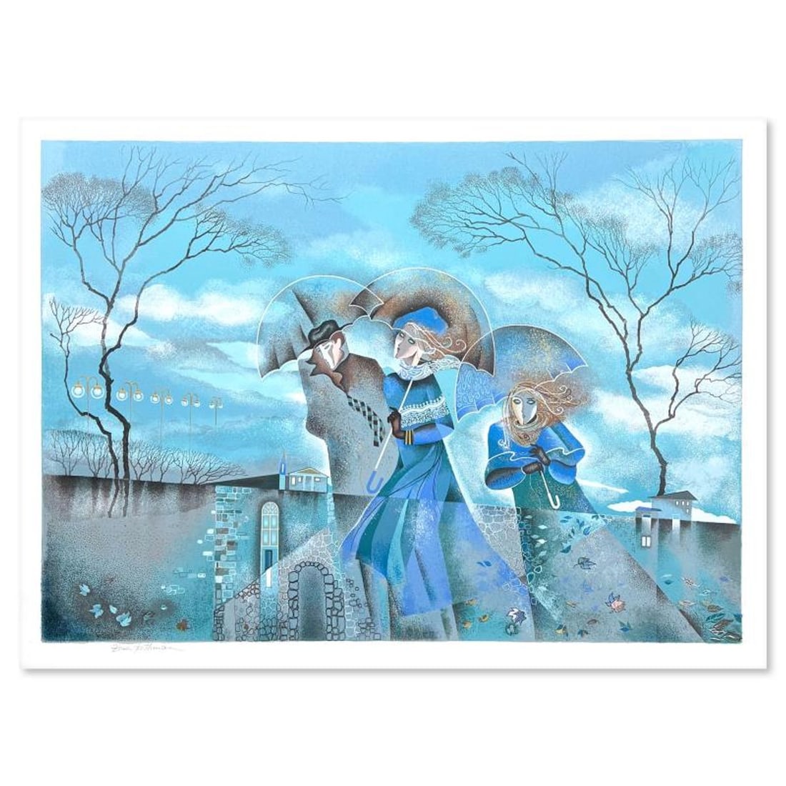 Zina Roitman, Limited Edition Serigraph, Hand Signed and Numbered, Letter of Authenticity.: This is a limited edition serigraph on paper by Zina Roitman. The piece comes hand signed by the artist, numbered, and with a letter of authenticity. Measures approximately 20" x 27". Reference#: 9338