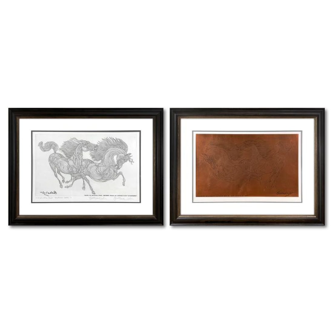 Guillaume Azoulay, "Progression" Framed One-of-a-Kind Cancellation Proof and Copper Plate, Numbered (1 of 4)