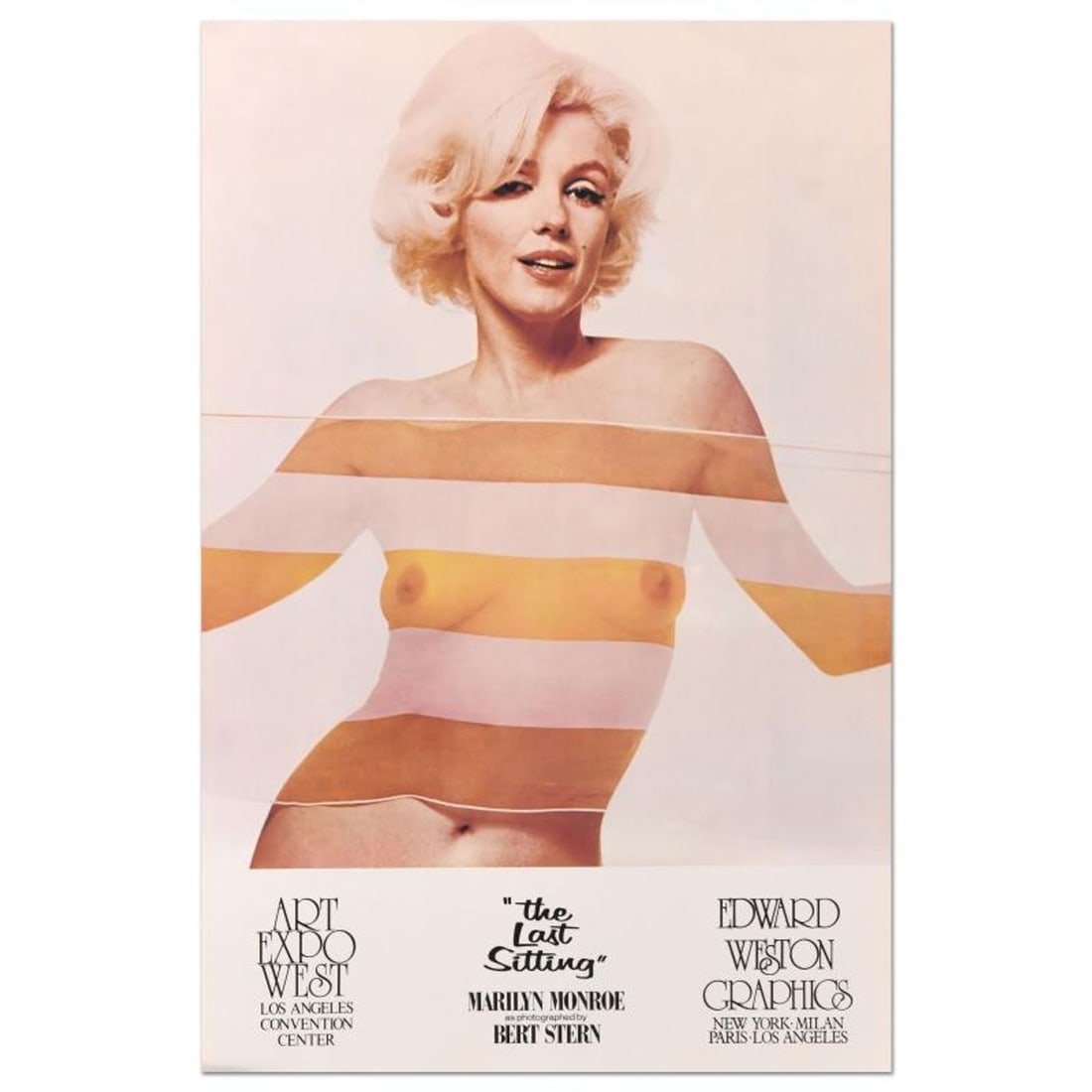 Bert Stern (1922-2013), "The Last Sitting" Poster on Paper from the Edward Weston Collection with: The Last Sitting is a poster on paper by Bert Stern (1929-2013) from the Edward Weston Collection. Includes Letter of Authenticity. Measures approx. 20" x 28" (image). This piece has minor creases but