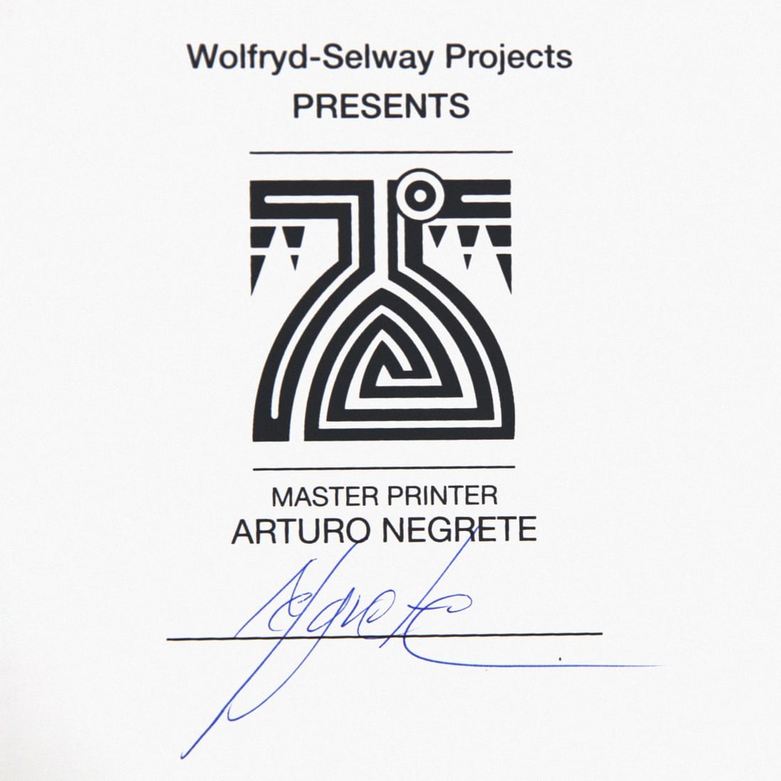 Wolfryd-Selway Projects- Silkscreen - 2