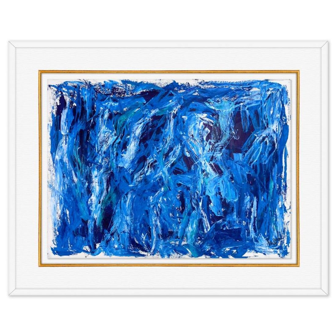 Yuroz, Framed Original Painting (31" x 39"), Hand Signed with Letter of Authenticity.: This is an original painting on paper by Yuroz, hand signed by the artist. This piece comes custom framed on linen. Includes Letter of Authenticity. Measures approx. 31" x 39" (frame), 22" x 30" (imag