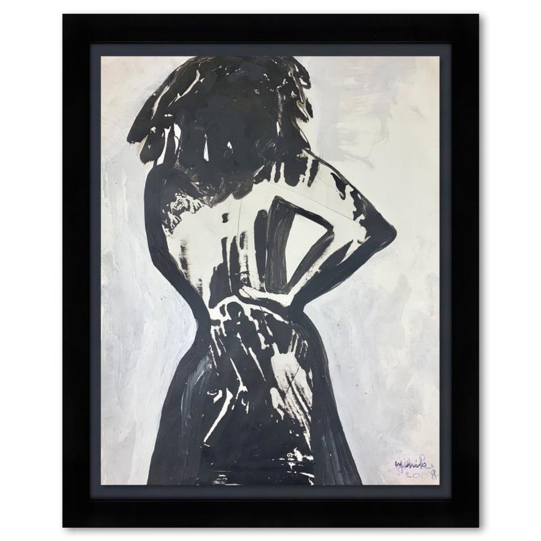 Jenik Cook, Framed Original Acrylic Painting, Hand Signed, Letter of Authenticity.: This is an original acrylic painting on paper by Jenik Cook. Hand signed by the artist, it includes Letter of Authenticity. This piece comes from the artist's personal collection. Measures approximate