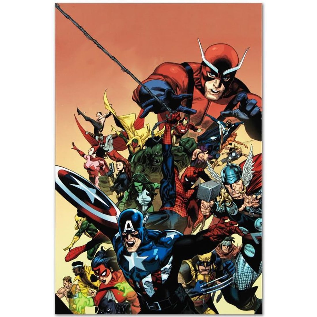 Marvel Comics "I Am An Avenger #1" Numbered Limited Edition Giclee on Canvas by Leinil Francis Yu (1 of 1)