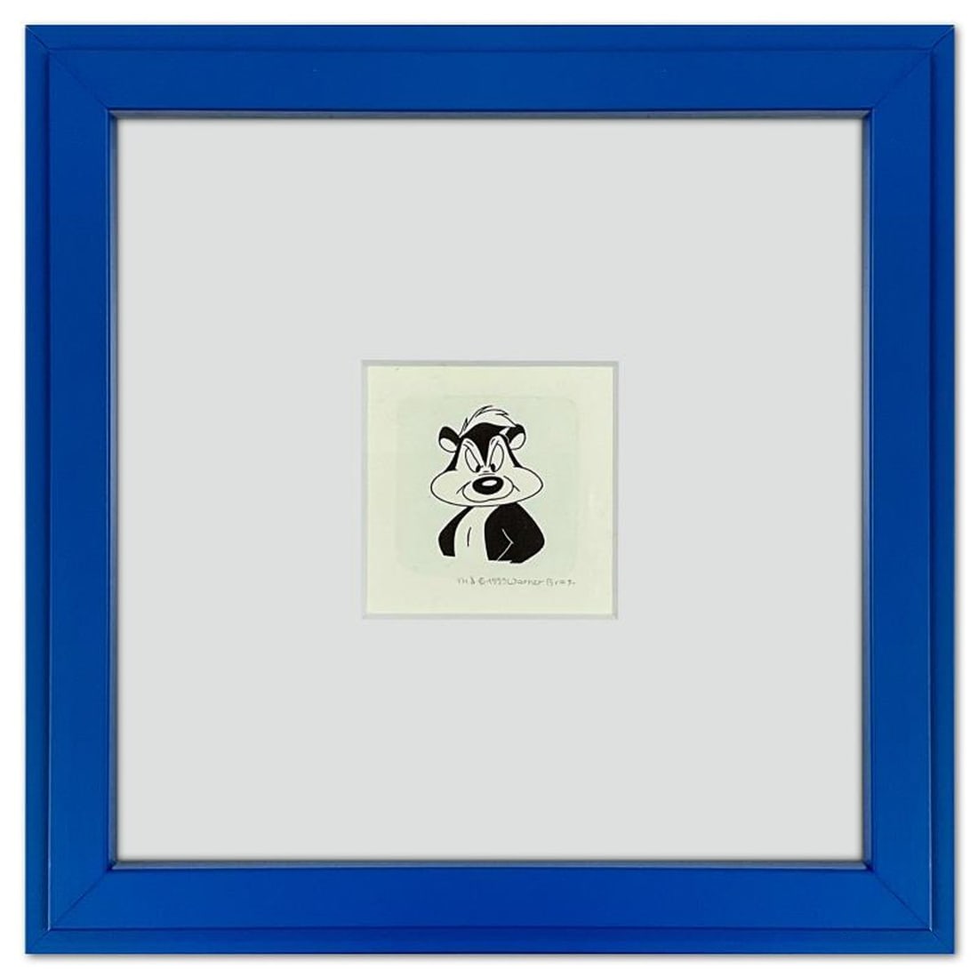 Pepe le Pew Framed Limited Edition Etching with Hand Tinted Color from Warner Bros., Numbered with (1 of 1)