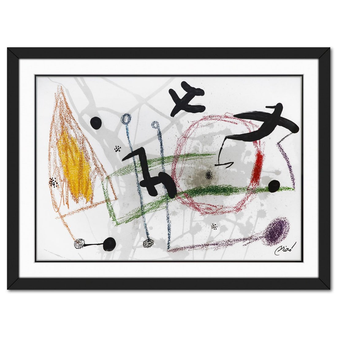 After Joan Miro- Lithograph on light wove paper "Maravillas con variaciones acrosticas 05" (1 of 1)