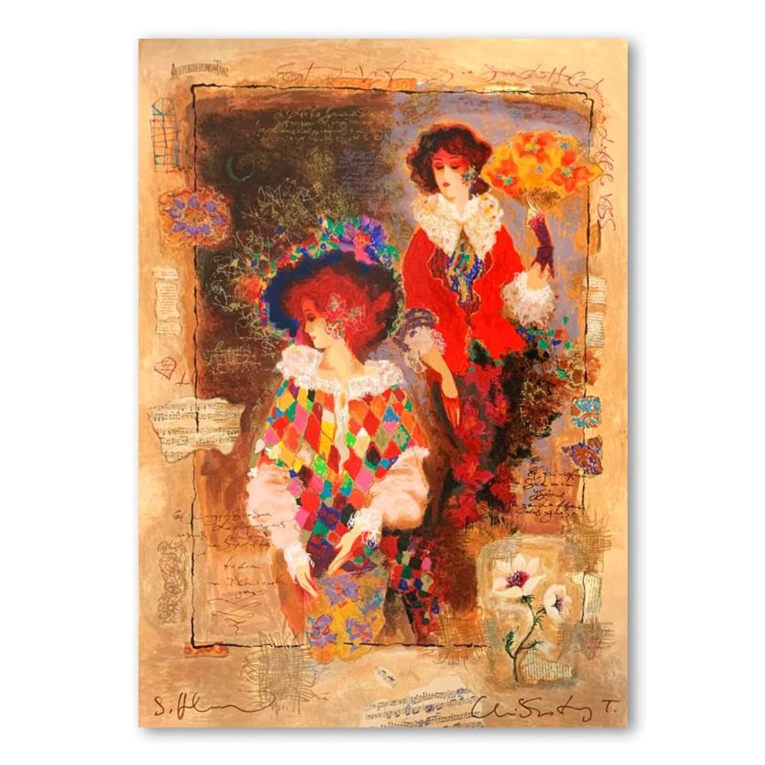 Alexander Galtchansky (1959-2008) and Tanya Wissotzky (1959-2006), Hand Signed Limited Edition: This is a limited edition serigraph on deckle edged paper by Alexander Galtchansky (1959-2008) and Tanya Wissotzky (1959-2006). It is numbered and hand signed and includes a letter of authenticity. Me
