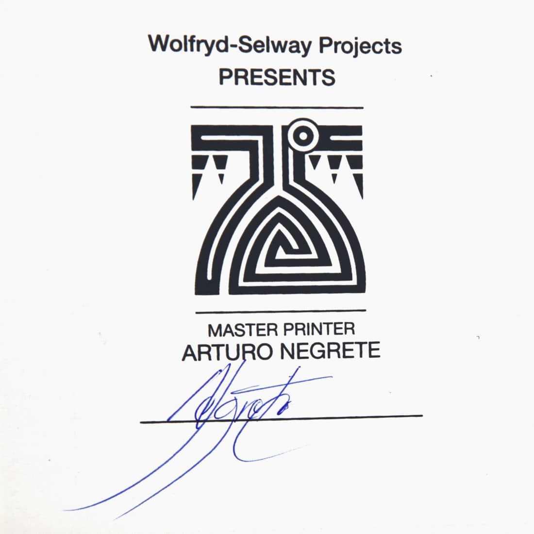 Wolfryd-Selway Projects- Silkscreen - 2