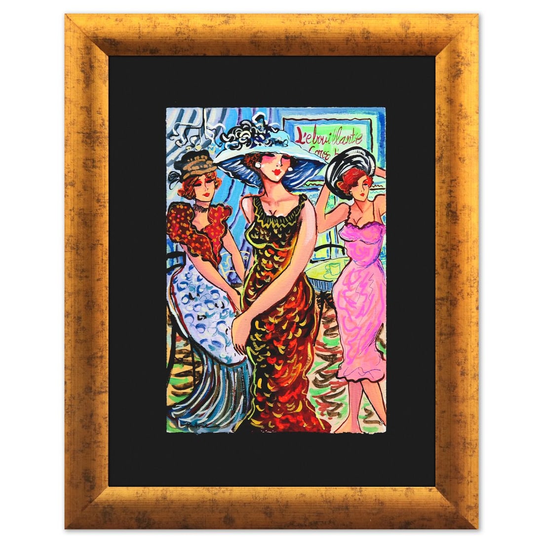 Patricia Govezensky- Original Watercolor "Cafe Society" (1 of 2)