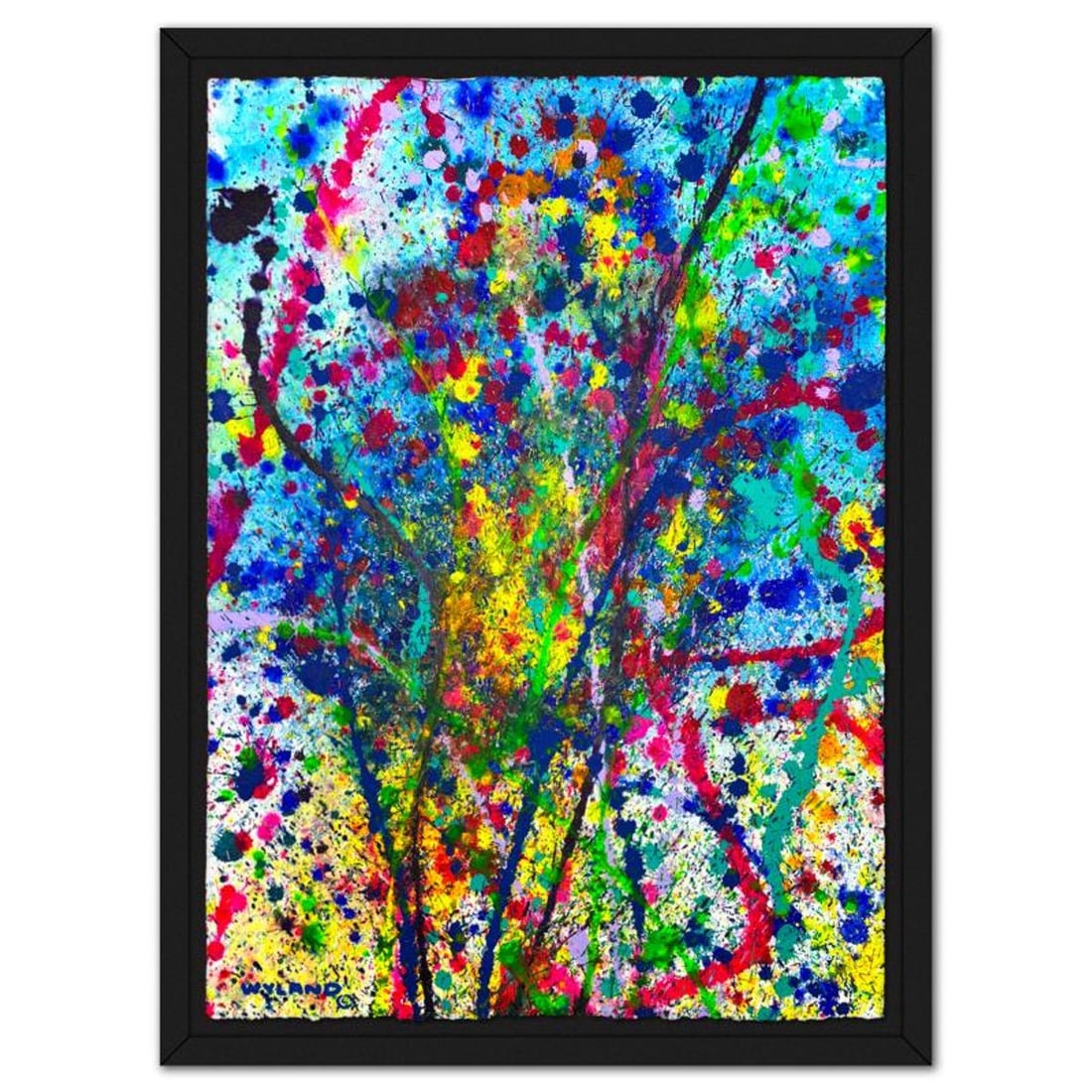 Wyland, Framed Original Watercolor Painting, Hand Signed with Letter of Authenticity.: This is an original watercolor painting on paper by Wyland, hand signed by the artist. This piece comes custom framed. Includes Letter of Authenticity. Measures approx. 48" x 34" (frame), 40" x 26" (i