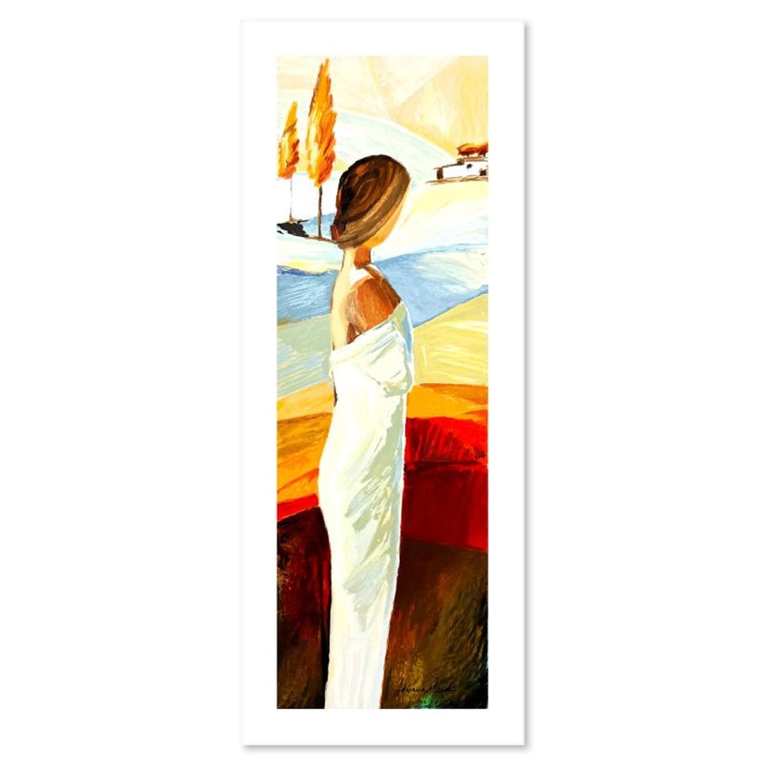 Adriana Naveh, "Future" Hand Signed, Numbered Limited Edition Serigraph with Letter of Authenticity.: Future is a limited edition serigraph on paper by Adriana Naveh. The piece comes hand signed by the artist, numbered, and with a letter of authenticity. Measures approximately 37" x 12.5".