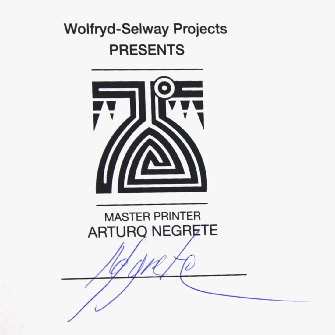 Wolfryd-Selway Projects- Silkscreen - 2