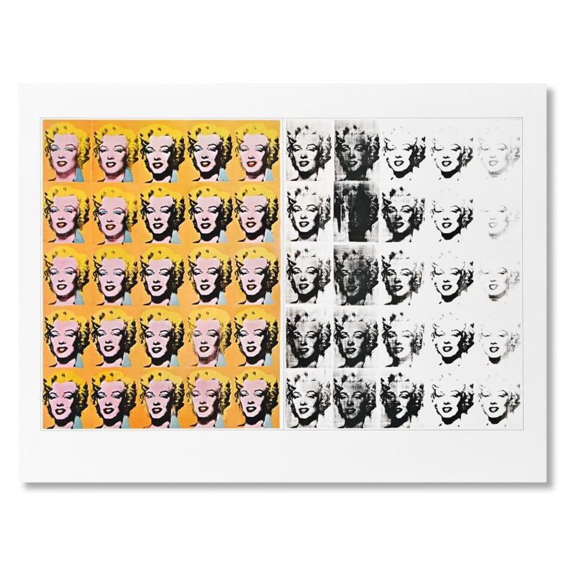 Andy Warhol (1928-1987), "Marilyn Monroe" Poster on Paper from the Edward Weston Collection and: Marilyn Monroe is a poster on paper by Andy Warhol (1928-1987) from the Edward Weston Collection. Includes Letter of Authenticity. Measures approx. 28.5" x 21.5" (image). This piece has minor creases