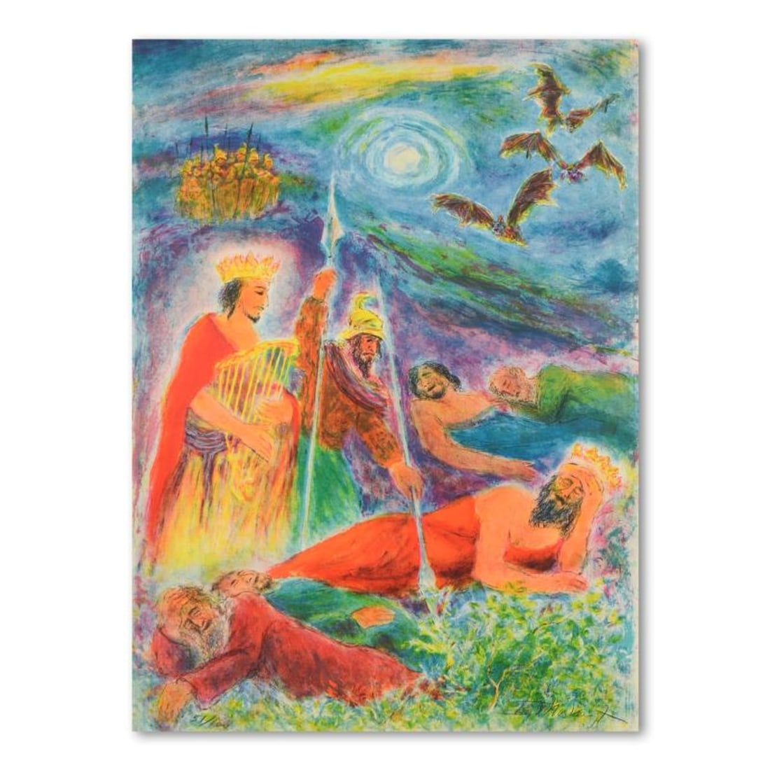 Ira Moskowitz (1912-2001), "Song of Songs" Limited Edition Lithograph, Numbered and Hand Signed with (1 of 2)