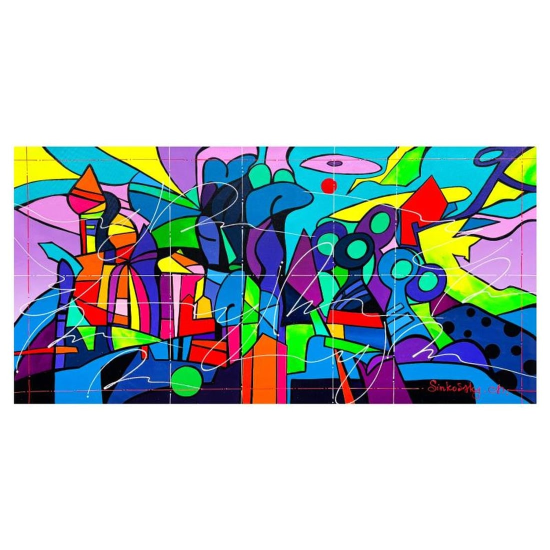Natalia Sinkovsky, Original Acrylic Painting on Canvas, Hand Signed with Letter of Authenticity. (1 of 2)