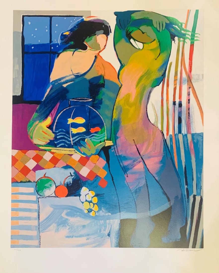 Hessam- Serigraph on paper: Artist: Hessam. Medium: Serigraph on paper. Size: 39" x 38". Signature: Signed and numbered. Reference#: 61397.