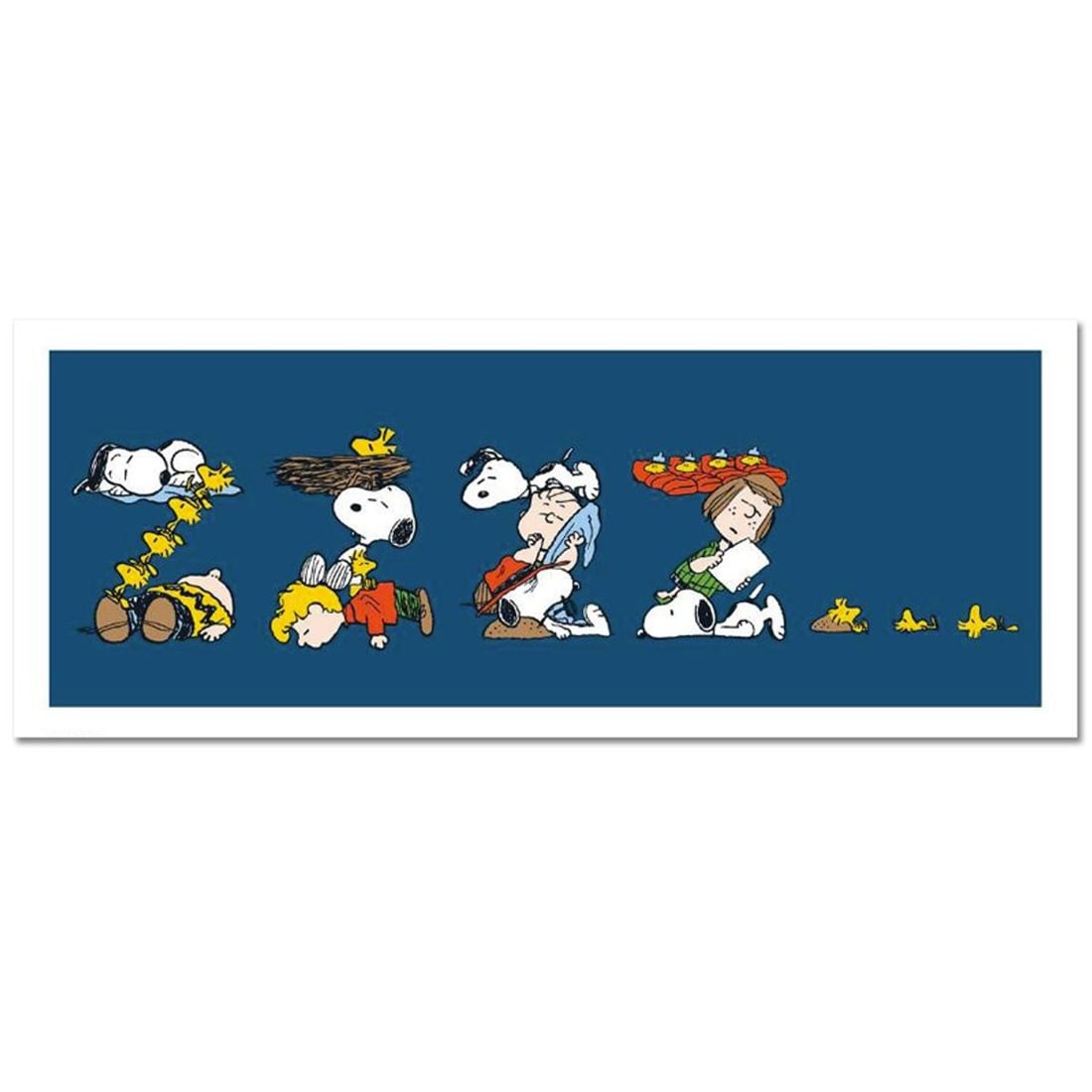 Peanuts, "ZZZZ..." Hand Numbered Limited Edition Fine Art Print with Certificate of Authenticity.: A vibrant and striking edition portraying the simple yet emotive art of Charles. M. Schulz, creator of PEANUTS . You'll love the color, it really POPS in person! It looks incredible on the wall and wi