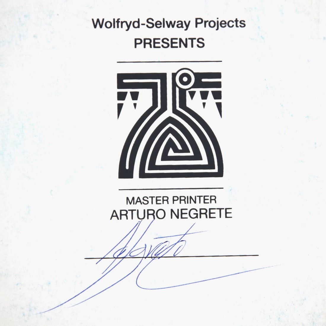 Wolfryd-Selway Projects- Silkscreen - 2