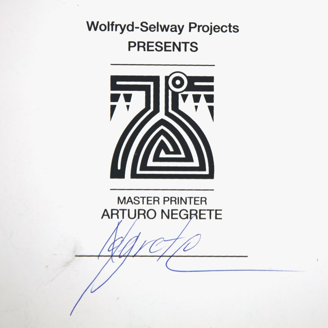 Wolfryd-Selway Projects- Silkscreen - 2