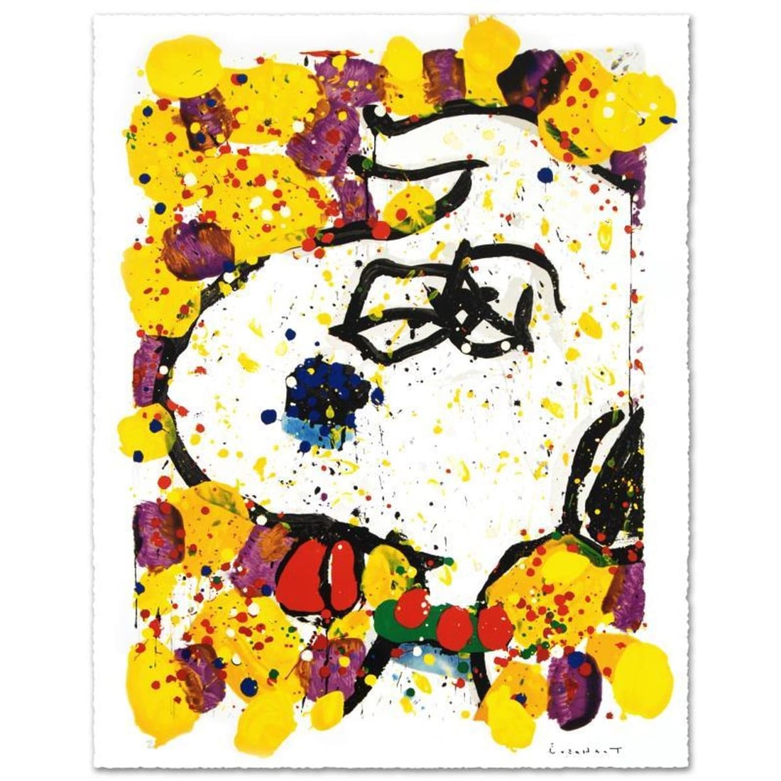 Squeeze The Day-Wednesday Limited Edition Hand Pulled Original Lithograph (29" x 38.5") by Renowned: Squeeze The Day-Wednesday is a limited edition hand pulled original lithograph on museum quality deckle-edge paper, numbered and hand signed by Tom Everhart. This is one of the final Everhart editions