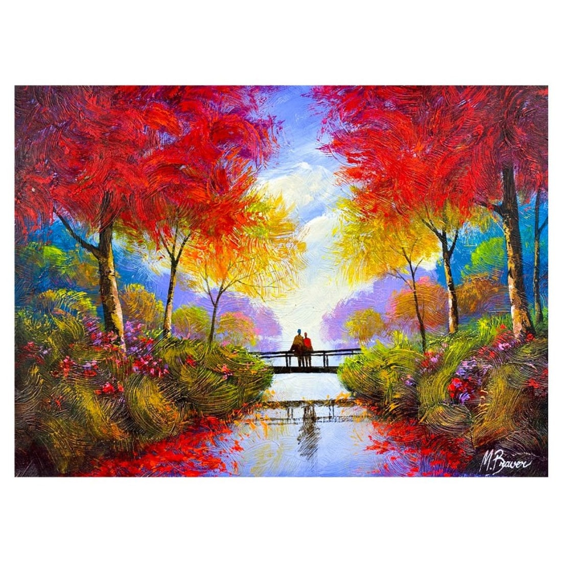 Mark Braver, Original Acrylic Painting on Canvas, Hand Signed with Letter of Authenticity.: This is an original acrylic painting on canvas by Mark Braver, hand signed by the artist. Includes Letter of Authenticity. Measures approx. 18" x 24" (image).
