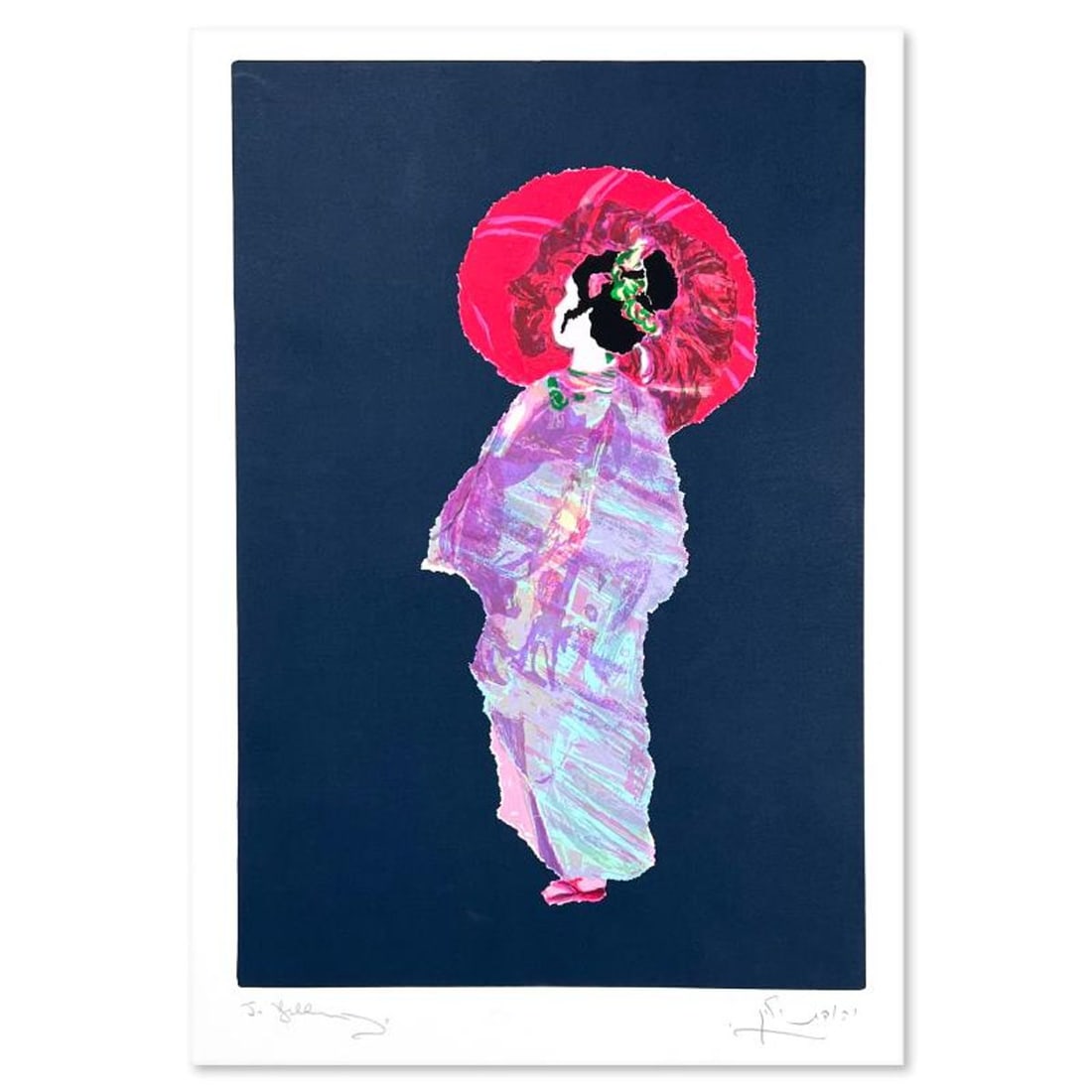 Judith Yellin, Limited Edition Serigraph, Hand Signed and Numbered with Letter of Authenticity.: This is a limited edition serigraph on paper by Judith Yellin. The piece comes hand signed by the artist, numbered, and with a letter of authenticity. Measures approximately 16.5" x 11.5". Reference#: