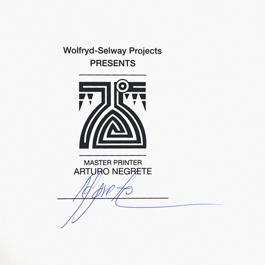 Wolfryd-Selway Projects- Silkscreen - 2
