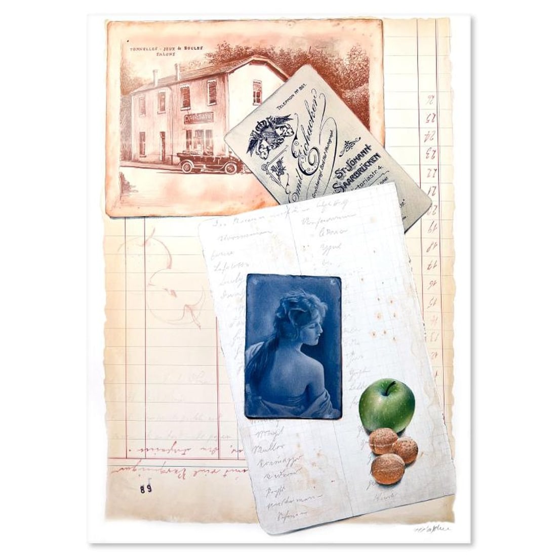 Arie Azene, Hand Signed, Numbered Limited Edition with Letter of Authenticity.: This is a limited edition on paper by Arie Azene. The piece comes hand signed by the artist, numbered, and with a letter of authenticity. Measures approximately 27.5" x 19". Reference#: 89801.