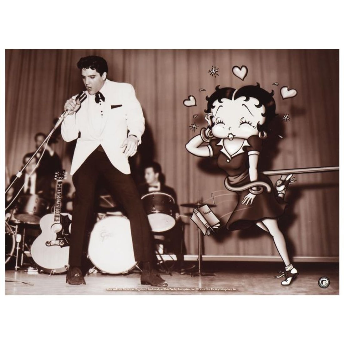 Starstruck Betty (with Elvis) Limited Edition Lithograph from King Features Syndicate, Inc., (1 of 1)