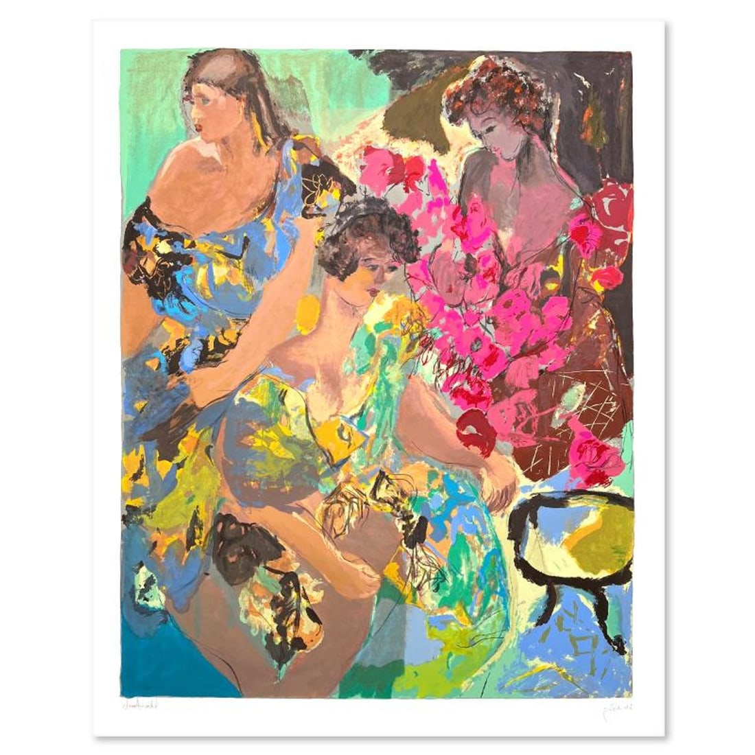 Lea Avizedek, Hand Signed, Numbered Limited Edition with Letter of Authenticity.: This is a limited edition on paper by Lea Avizedek. The piece comes hand signed by the artist, numbered, and with a letter of authenticity. Measures approximately 40" x 31". Reference#: 89768.