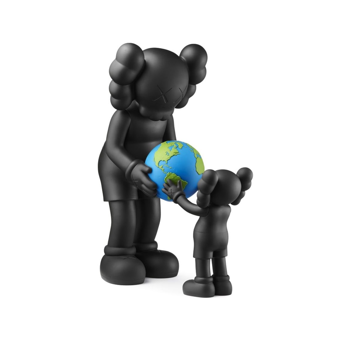 Kaws- Vinyl Figure "The Promise (Black)": Artist: Kaws. Medium: Vinyl Figure. Title: The Promise (Black). Size: 13.39" x 6.3". Certificate of Authenticity: Is included. Additional: Dimensions: 13.39” X 6.3” X 9.45”. Referenc
