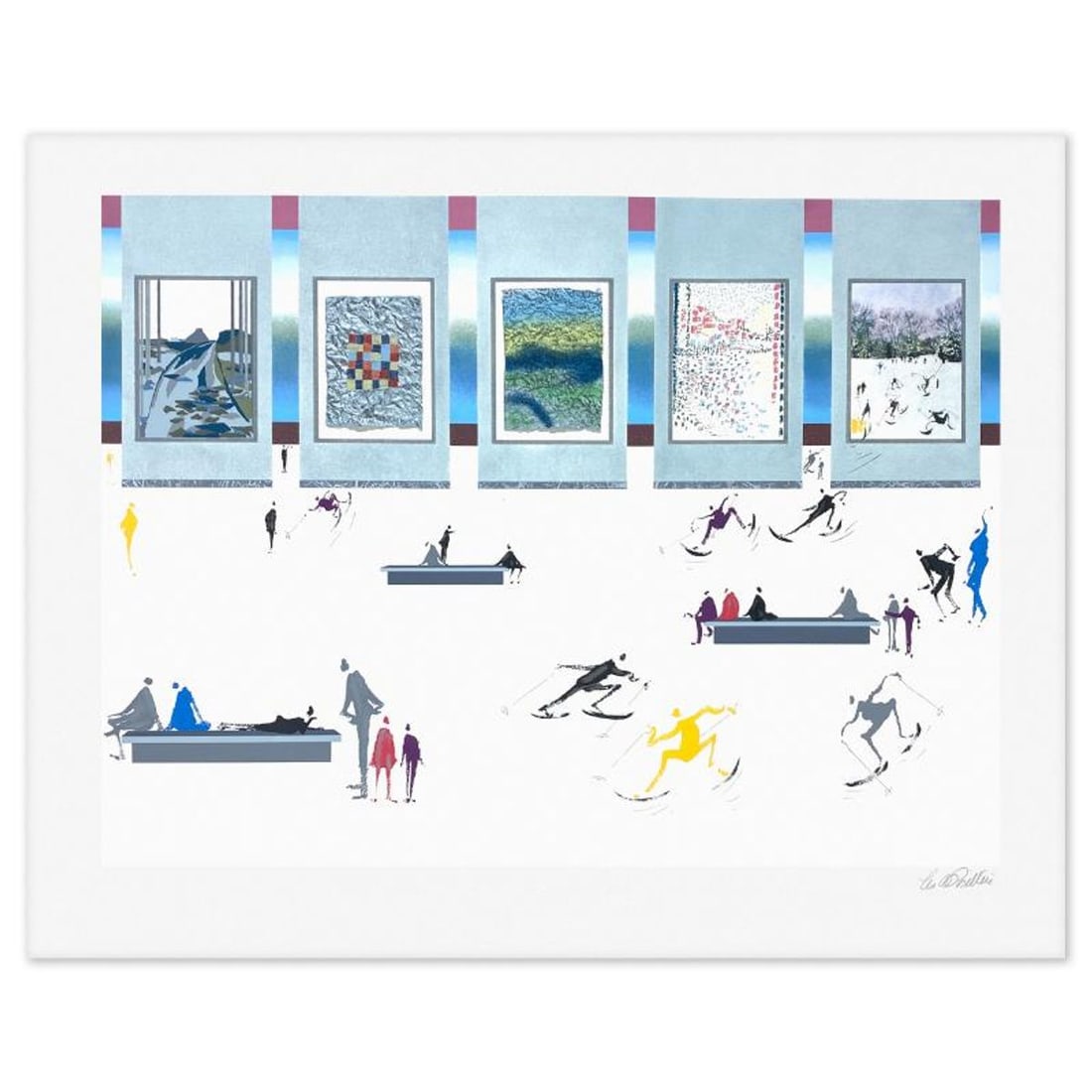 Leo Posillico, "Uncontrollable Season" Limited Edition Serigraph, Numbered and Hand Signed with: Uncontrollable Season is a limited edition serigraph on paper by Leo Posillico, numbered and hand signed with a Letter of Authenticity. Measures approx. 35" x 44" (border), 28" x 38" (image). Referenc