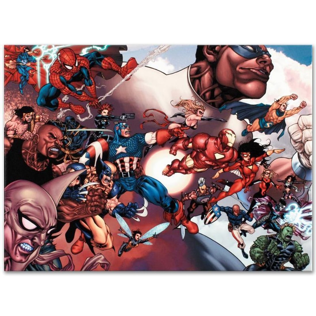Marvel Comics "What If? Civil War #1" Numbered Limited Edition Giclee on Canvas by Harvey Tolibao (1 of 1)