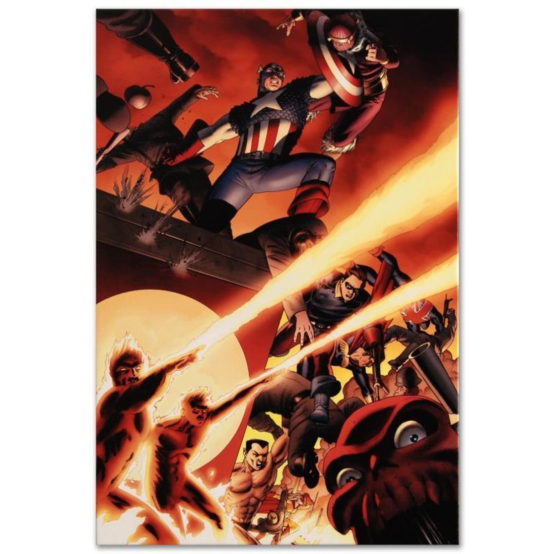 Marvel Comics "Fallen Son: Death of Captain America #5" Numbered Limited Edition Giclee on Canvas by (1 of 1)