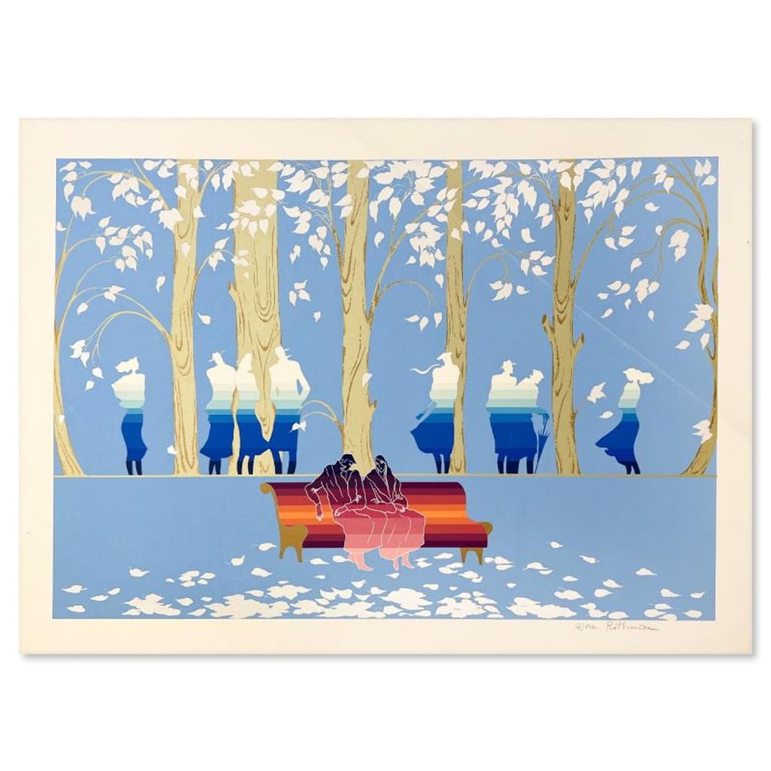 Zina Roitman, Limited Edition Serigraph, Hand Signed and Numbered, Letter of Authenticity.: This is a limited edition serigraph on paper by Zina Roitman. The piece comes hand signed by the artist, numbered, and with a letter of authenticity. Measures approximately 18" x 26.5". Reference#: 93