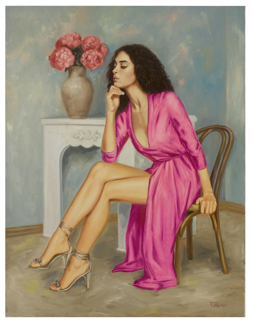 Taras Sidan- Original Giclee on Canvas "Alyona": Artist: Taras Sidan. Medium: Original Giclee on Canvas. Title: Alyona. Size: 24" x 20". Signature: Hand Signed and Numbered by the Artist. Certificate of Authenticity: From the publisher. Reference#: