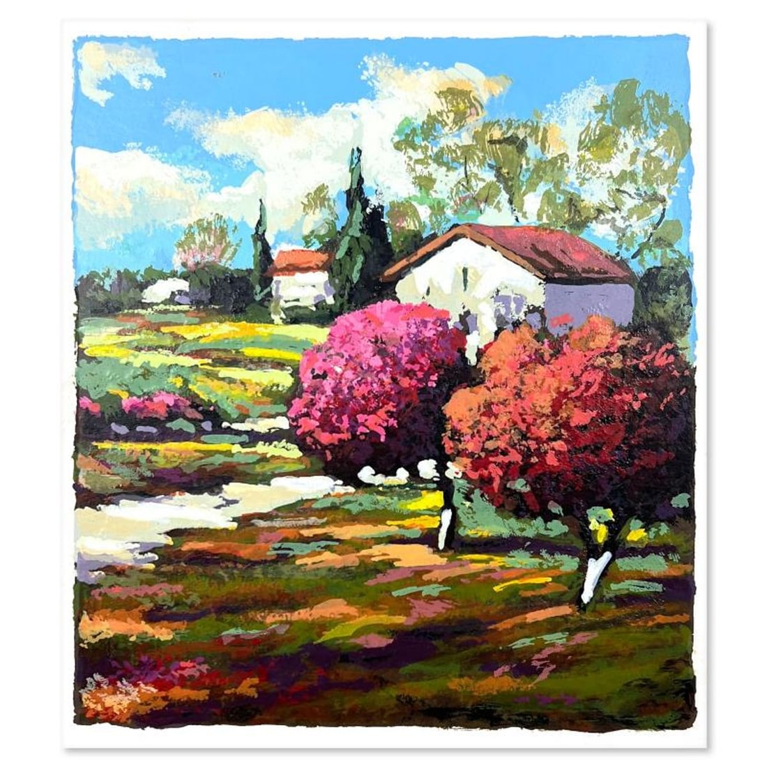 Mark Braver, Limited Edition Serigraph, Hand Signed and Numbered with Letter of Authenticity.: This is a limited edition serigraph on paper by Mark Braver. The piece comes hand signed by the artist, numbered, and with a letter of authenticity. Measures approximately 8" x 7". Reference#: 89952.