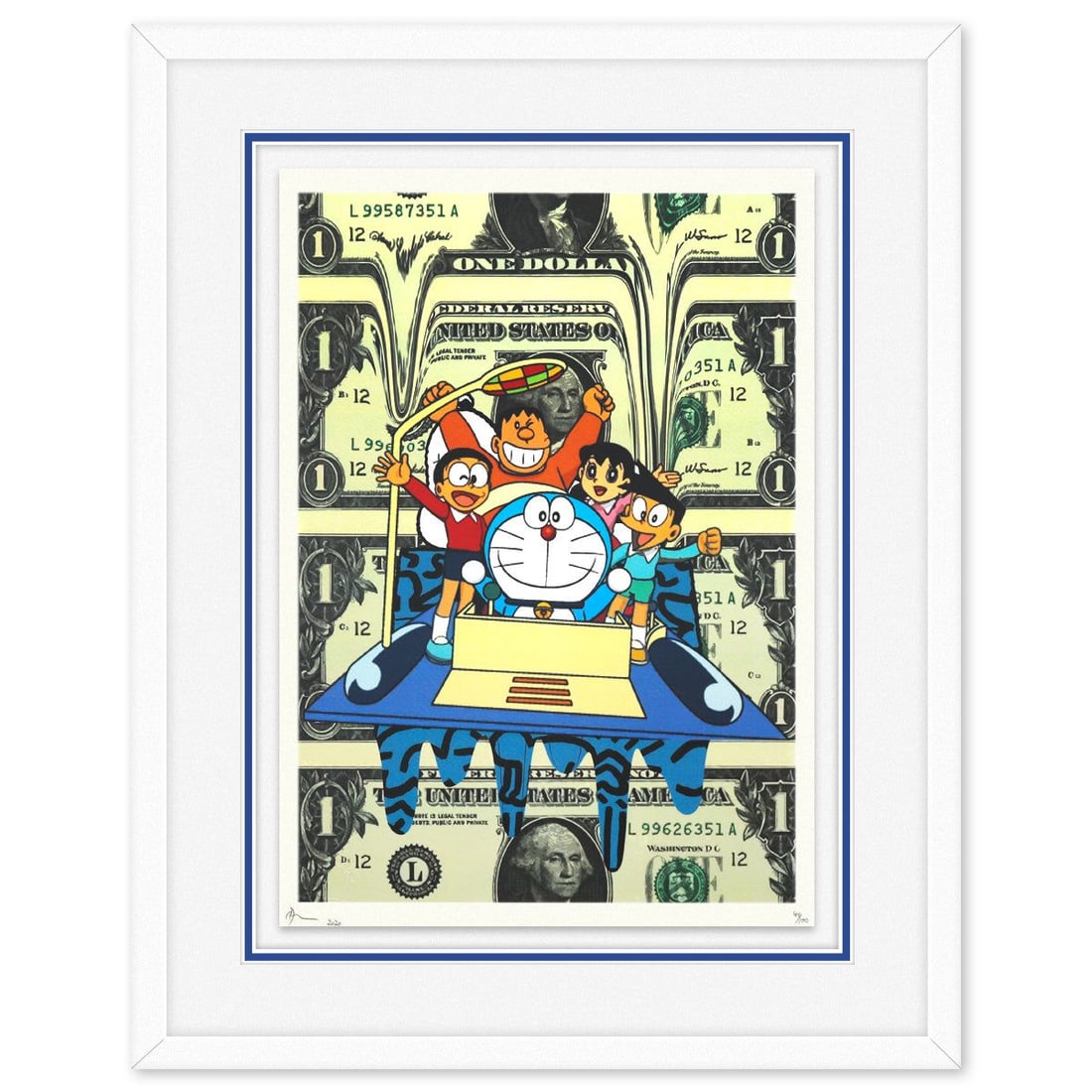 Death NYC- Fine Art Print: Artist: Death NYC. Medium: Fine Art Print. Size: 17.5" x 12.5". Measures approx. 24" x 19" (framed). Signature: Hand Signed by the artist. Certificate of Authenticity: Is included. Reference#: 56135.