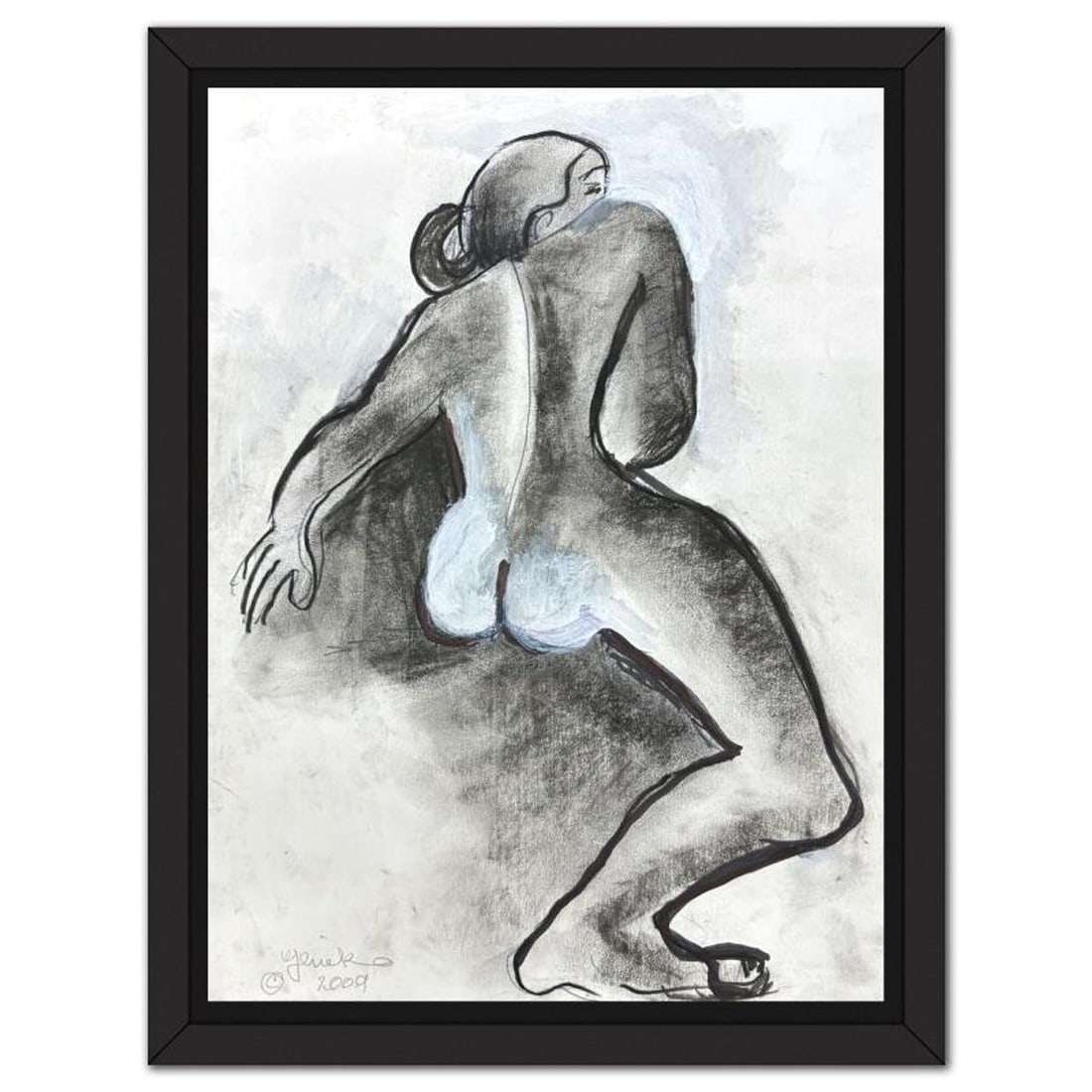 Jenik Cook, Framed Hand Signed Original Painting with Letter of Authenticity.: This is an original acrylic painting on paper by Jenik Cook. Hand signed by the artist, it includes Letter of Authenticity. This piece comes from the artist's personal collection. Measures approximate