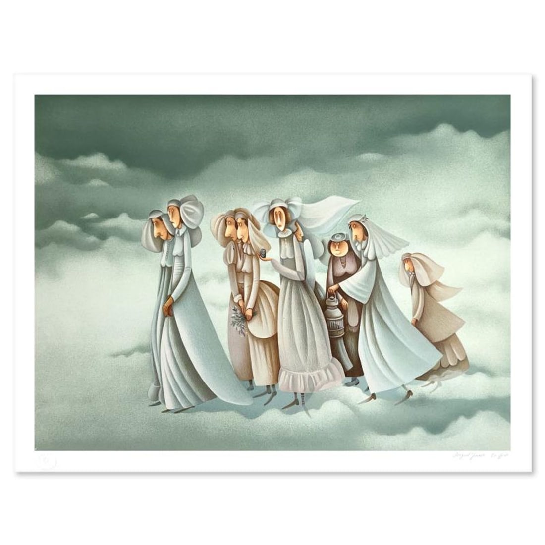 Avigail Yoresh, Limited Edition Serigraph, Hand Signed and Numbered with Letter of Authenticity.: This is a limited edition serigraph on paper by Avigail Yoresh. The piece comes hand signed by the artist, numbered, and with a letter of authenticity. Measures approximately 17" x 23". Reference#: